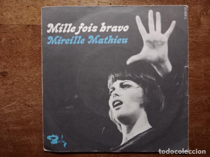 Discos de vinilo: Mireille Mathieu - mille fois bravo + Acr&oacute;polis adieu - Foto 1