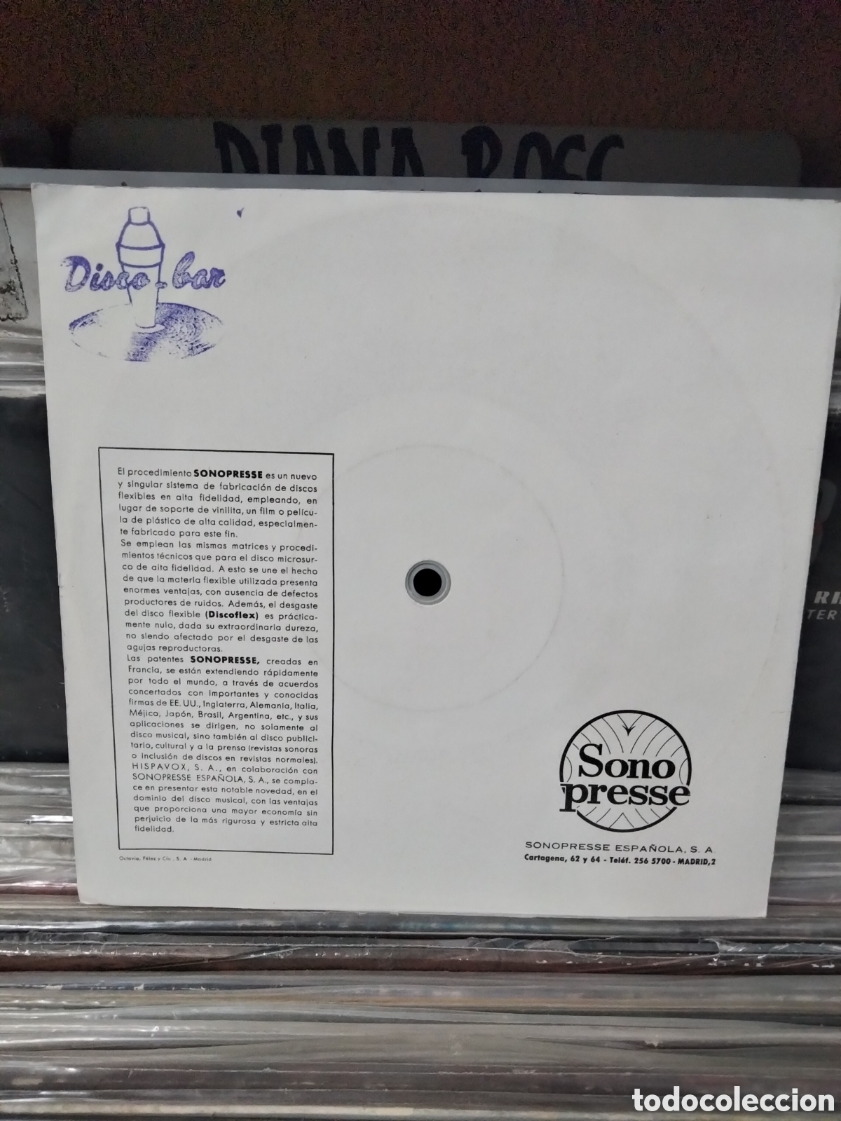 Discos de vinilo: Disco Flex Sarita Montiel mi &uacute;ltimo tango - Foto 2