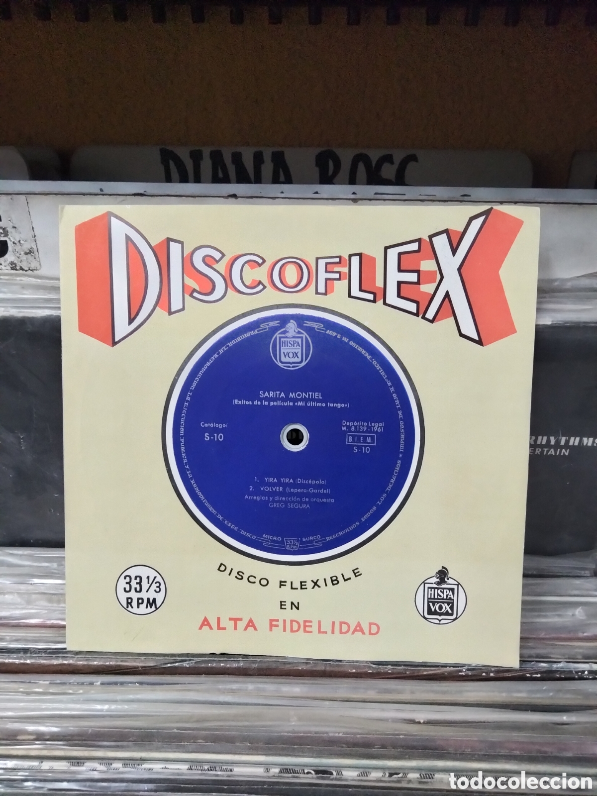 Discos de vinilo: Disco Flex Sarita Montiel mi &uacute;ltimo tango - Foto 1