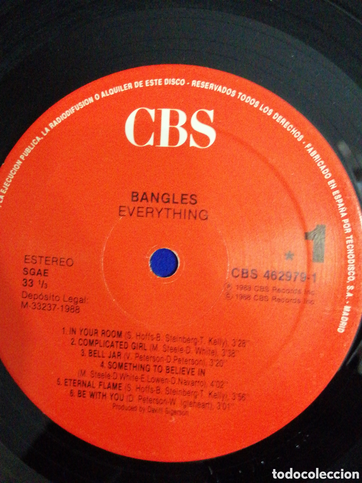 Discos de vinilo: BANGLES - EVERYTHING a&ntilde;o 1988 CBS - Foto 10