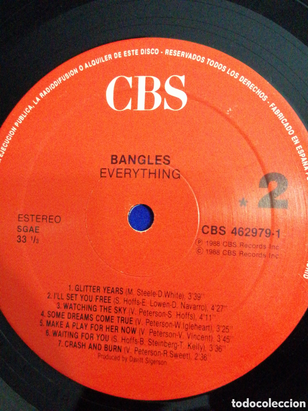 Discos de vinilo: BANGLES - EVERYTHING a&ntilde;o 1988 CBS - Foto 11