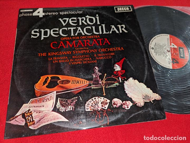 Discos de vinilo: KINGSWAY SYMP. ORCH. Opera orch. Camarata VERDI Spectacular Traviata+Rigoletto+ LP 1966 Decca PHASE4
