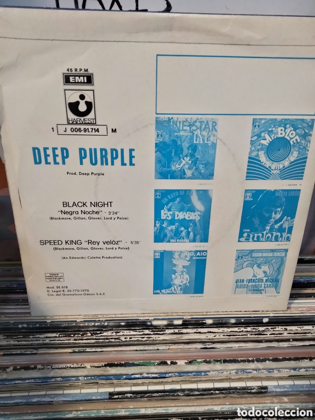 Discos de vinilo: Deep purple black night - Foto 2