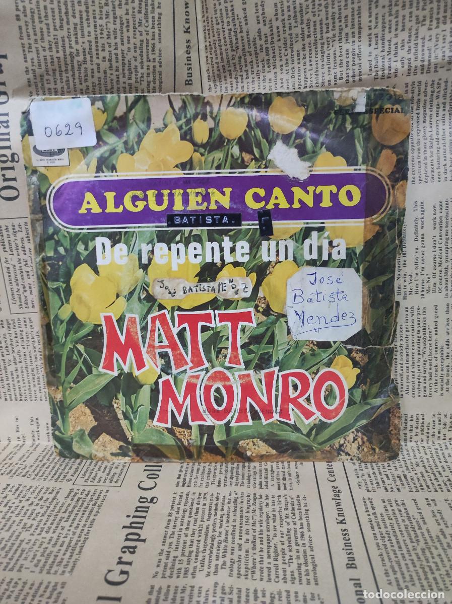 Discos de vinilo: Matt Monro &ndash; Alguien Cant&oacute; - Foto 1