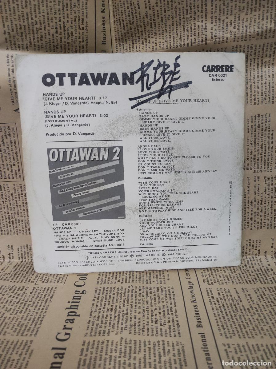 Discos de vinilo: Ottawan &ndash; Hands Up (Give Me Your Heart) - Foto 2