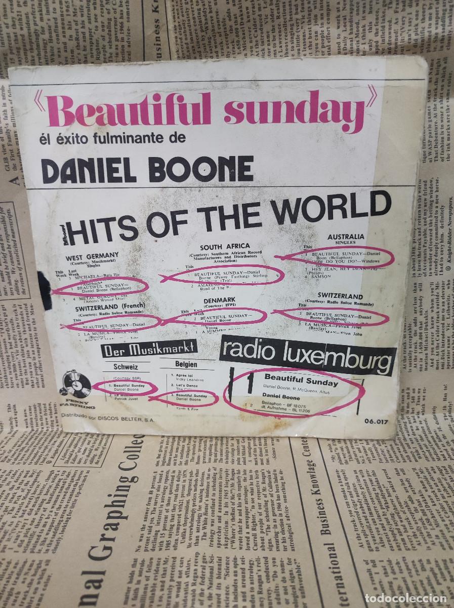 Discos de vinilo: Daniel Boone &ndash; Beautiful Sunday - Foto 2