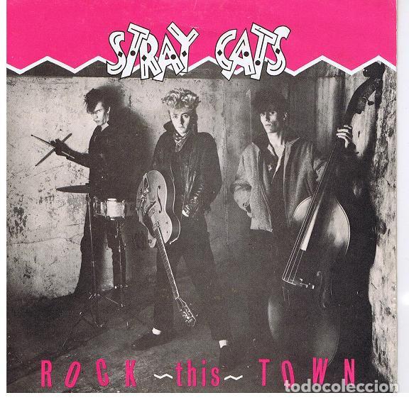 Discos de vinilo: Stray Cats - Rock This Town (7&rdquo;, Single, Pap) - Foto 1