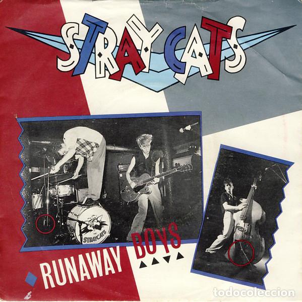 Discos de vinilo: Stray Cats - Runaway Boys (7&rdquo;, Single, Sil) - Foto 1