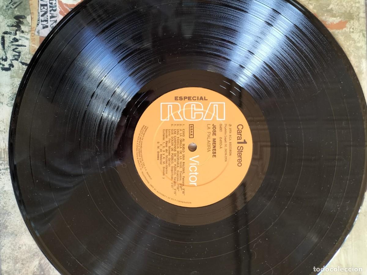 Discos de vinilo: JOSE MENESE LA PALABRA - Foto 2