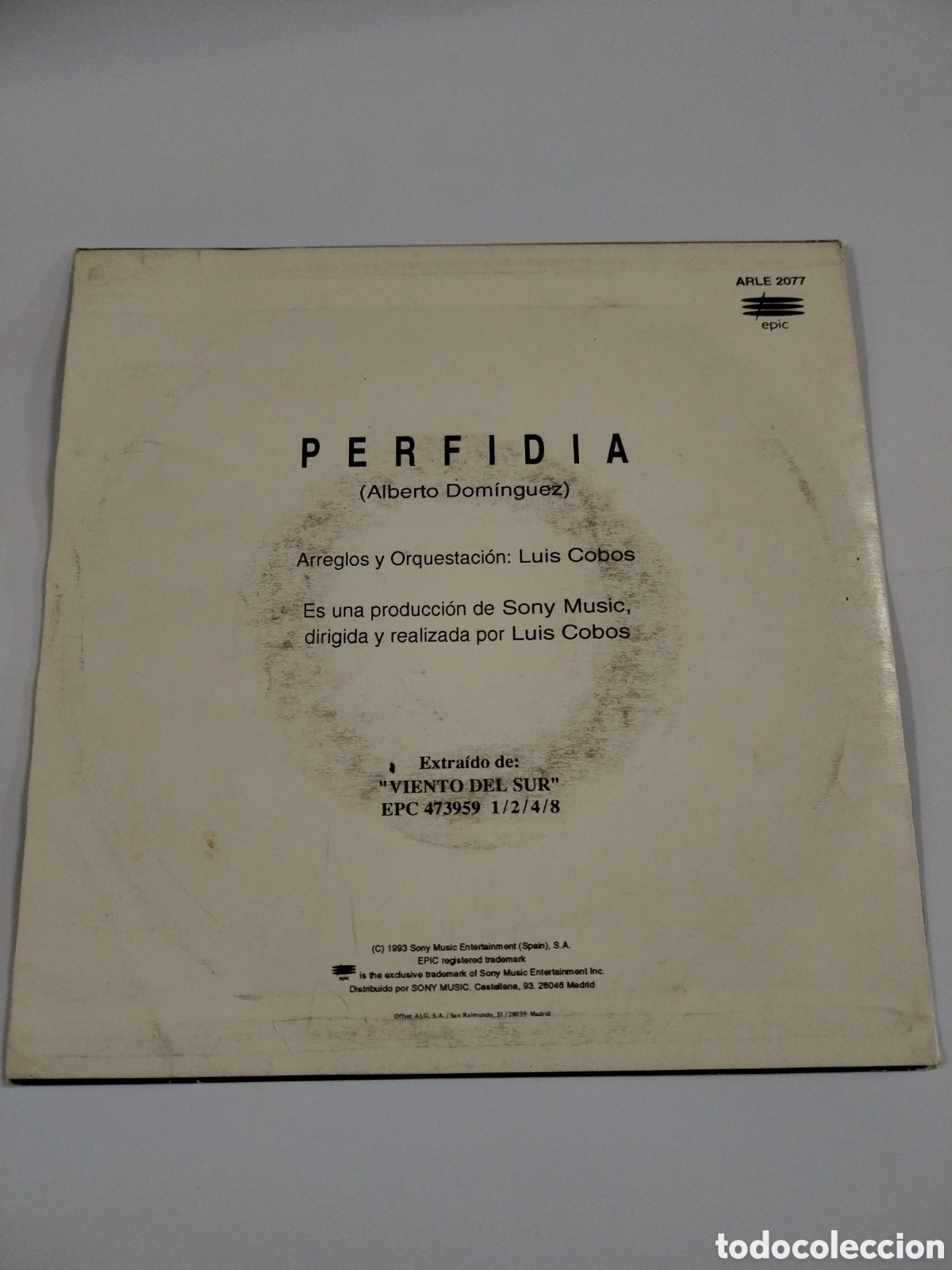 Discos de vinilo: LUIS COBOS - PERFIDIA - Foto 2