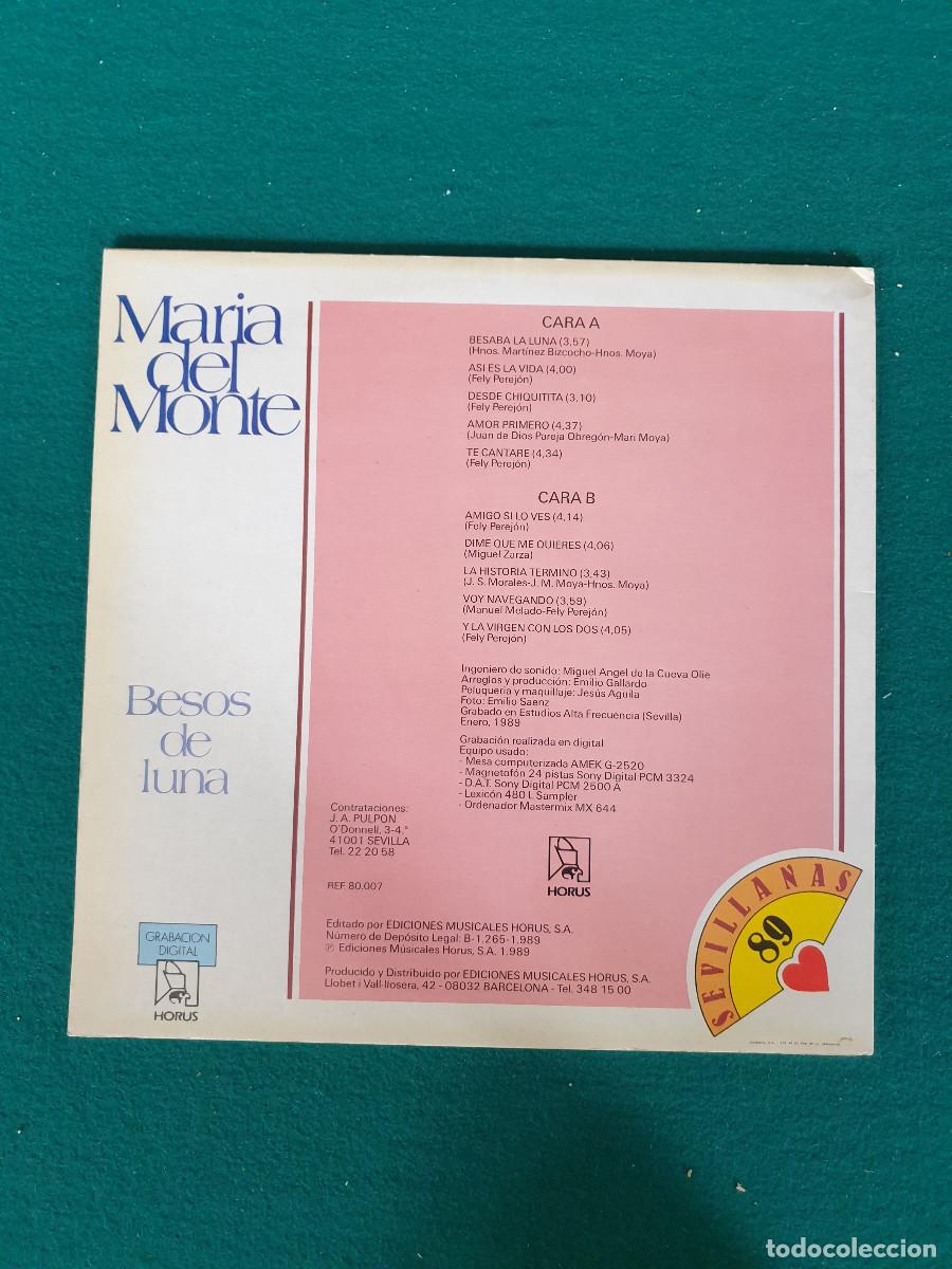 Discos de vinilo: Maria Del Monte &ndash; Besos De Luna - Foto 2