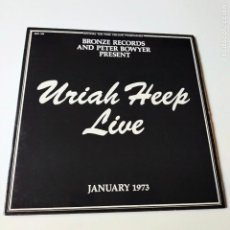 Discos de vinilo: URIAH HEEP- LIVE- FRANCE 2 LP 1973 + 2 INSERT.