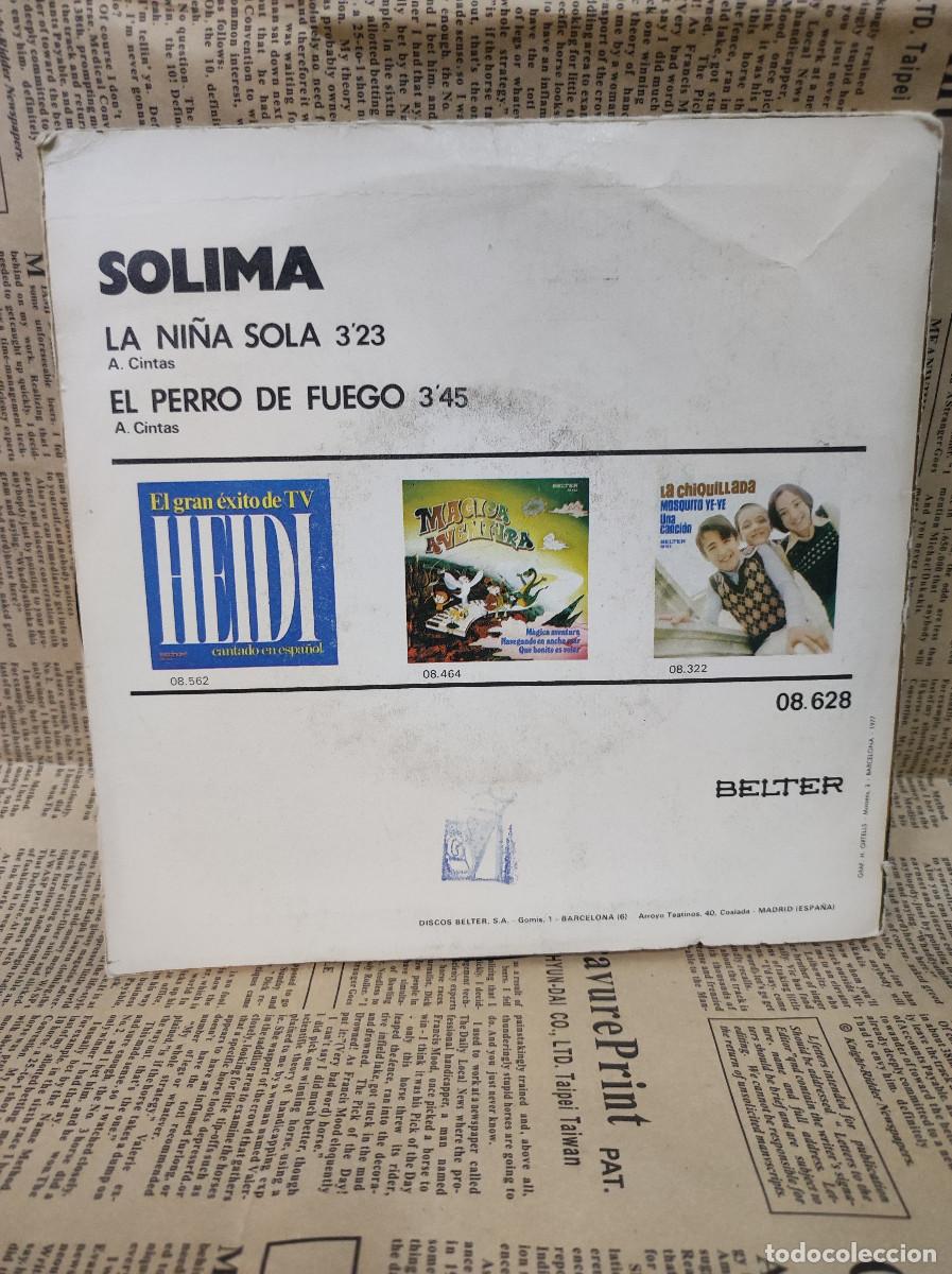 Discos de vinilo: Solima &ndash; La Ni&ntilde;a Sola - Foto 2