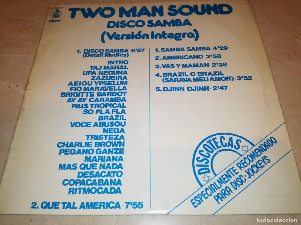 Discos de vinilo: TWO MAN SOUND-DISCO SAMBA-VERSION INTEGRA-ORIGINAL ESPA&Ntilde;OL 1980 - Foto 1