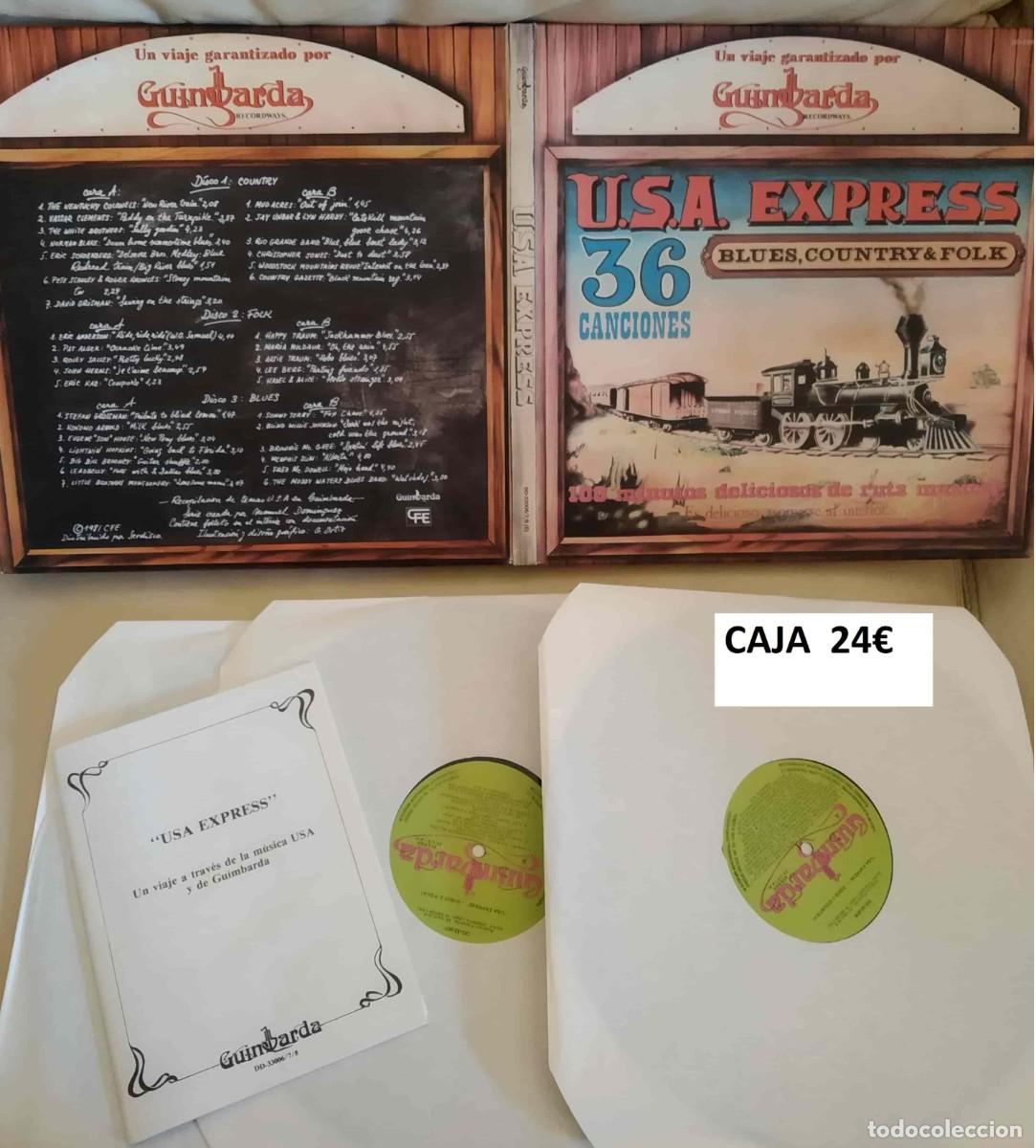 Discos de vinilo: USA EXPRESS - CAJA con 3 discos LPs - Foto 1