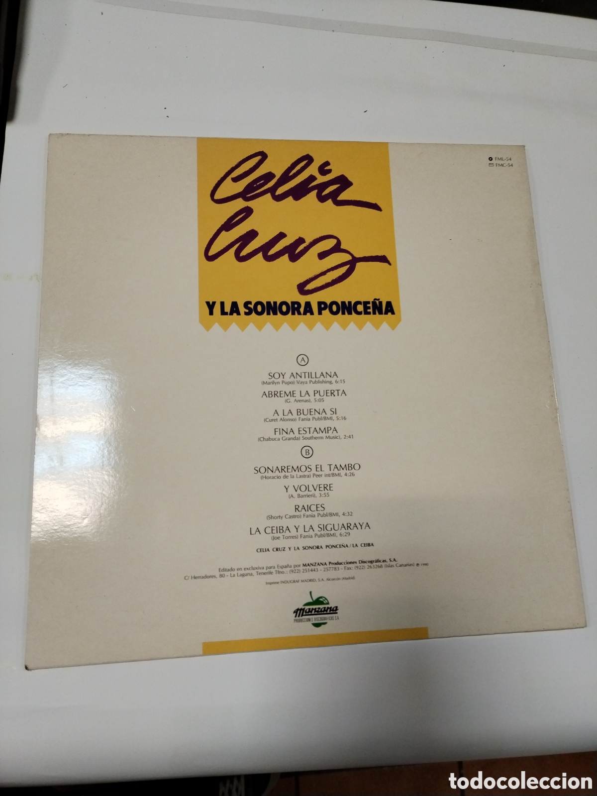 Discos de vinilo: CELIA CRUZ Y LA SONORA PONCE&Ntilde;A - Foto 2