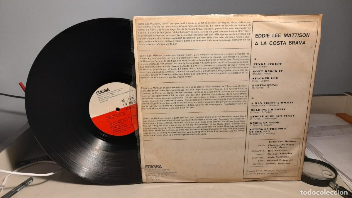 Discos de vinilo: LP EDDIE LEE MATHISON : A LA COSTA BRAVA - Foto 2