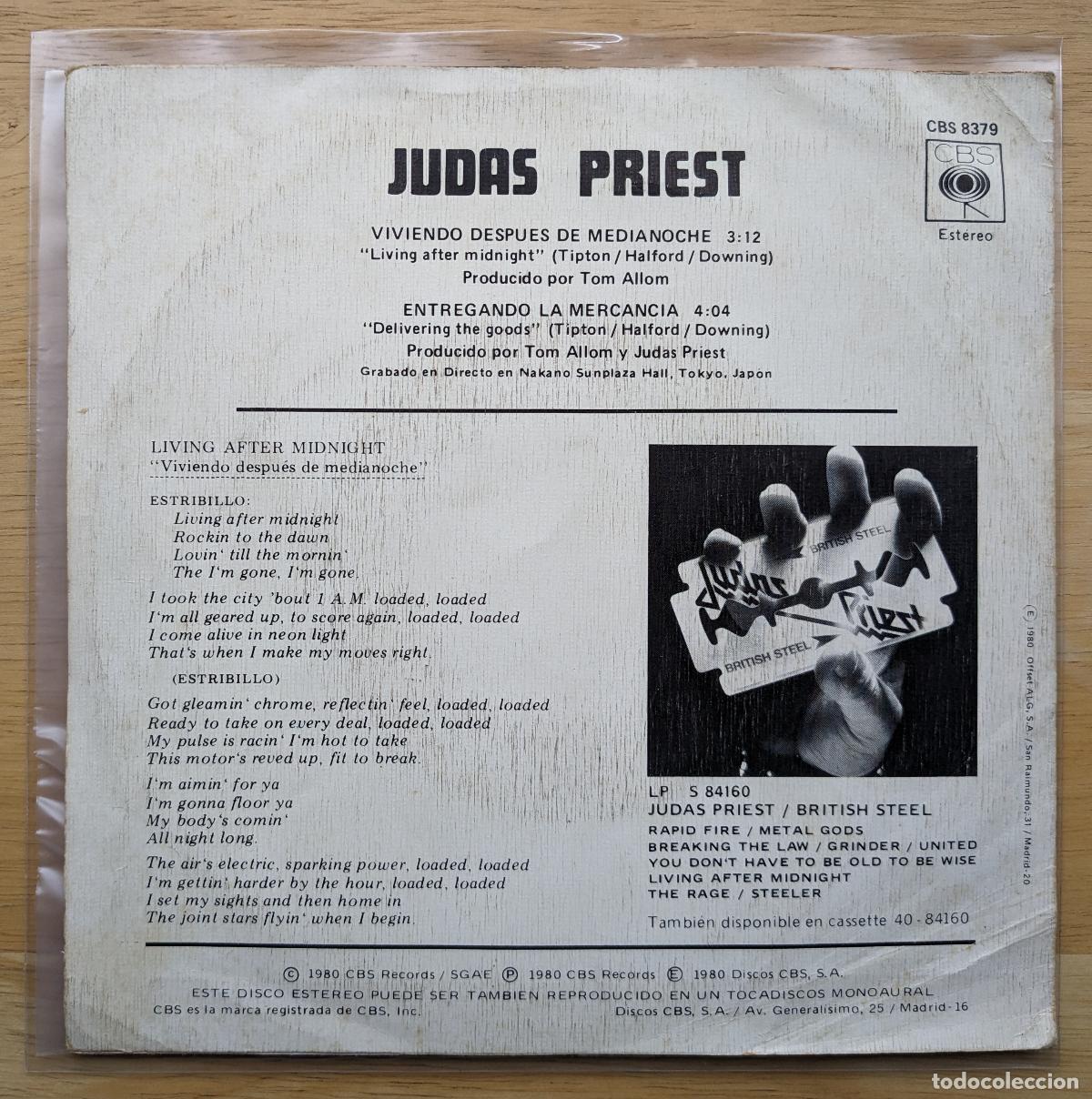 Discos de vinilo: LOTE 3 SINGLES 7&rdquo; - JUDAS PRIEST - Foto 14