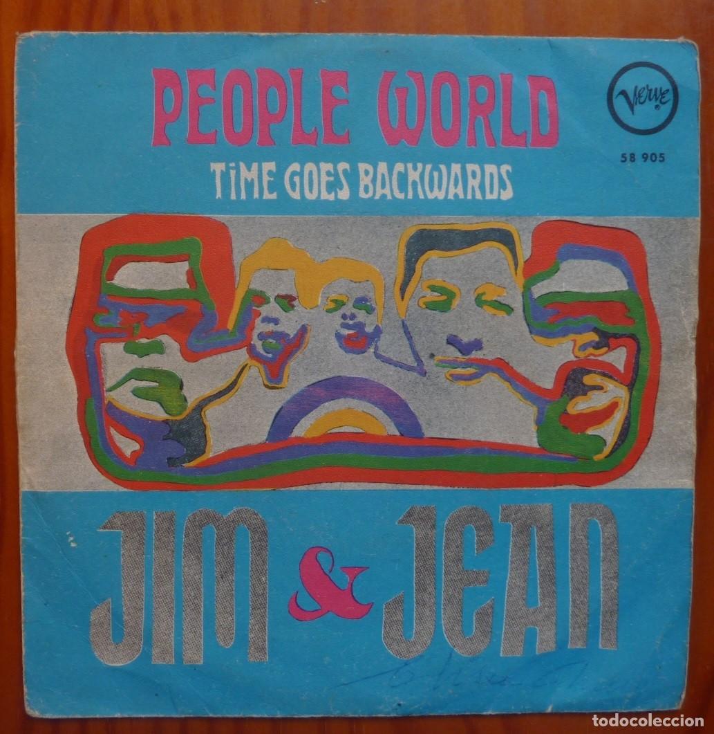 Discos de vinilo: JIM & JEAN / PEOPLE WORLD / 1968 / SINGLE - Foto 1