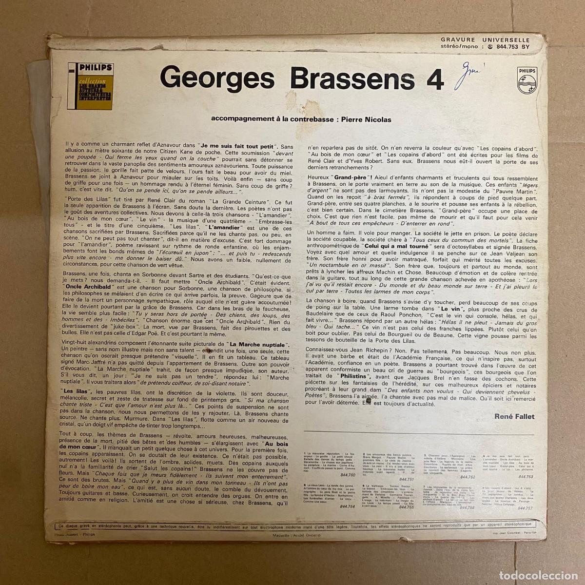 Discos de vinilo: Georges Brassens &ndash; IV - Foto 2