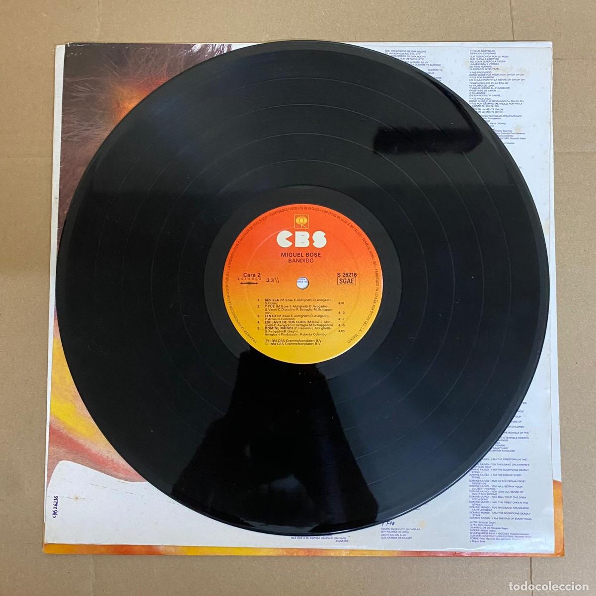 Discos de vinilo: Miguel Bos&eacute; &ndash; Bandido - Foto 8