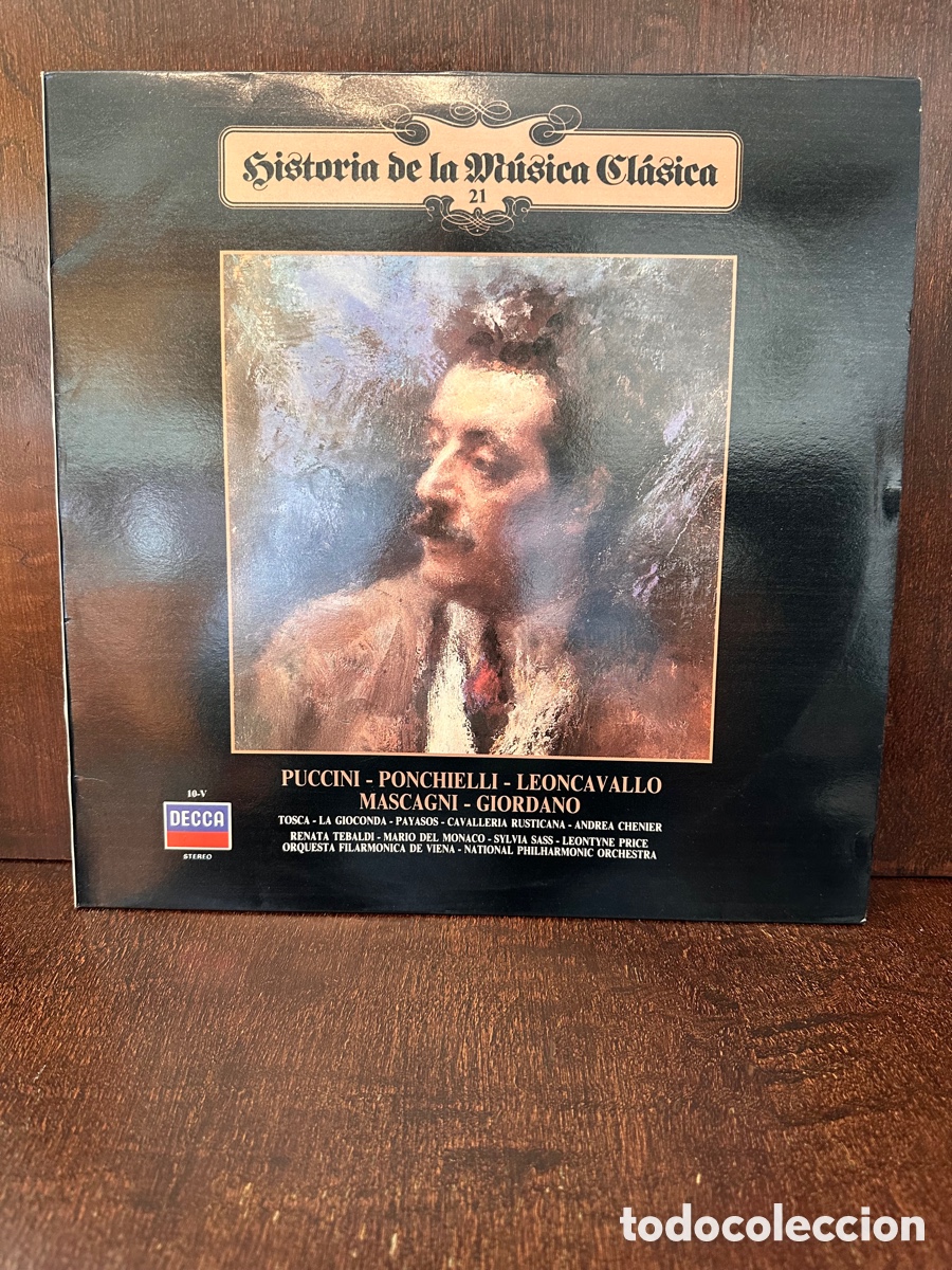 Discos de vinil: PUCCINI, PONCHIELLI &hellip; HISTORIA DE LA M&Uacute;SICA CL&Aacute;SICA DECCA N&deg; 21