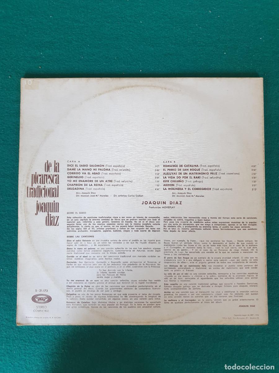 Discos de vinilo: Joaqu&iacute;n D&iacute;az &ndash; De La Picaresca Tradicional - Foto 2