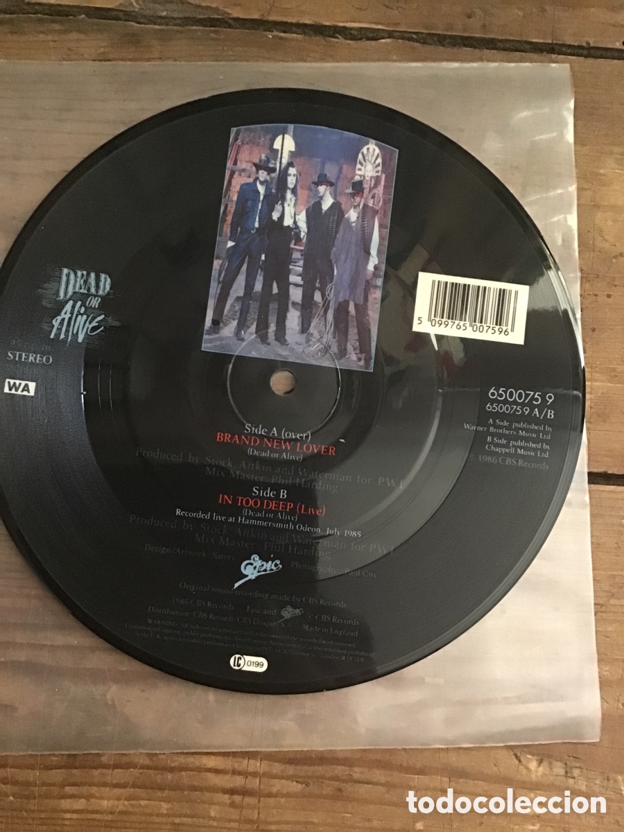 Discos de vinilo: Dead Or Alive-Brand New Lover pic disk - Foto 2