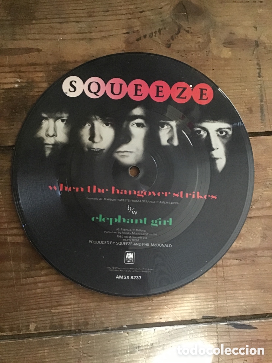 Discos de vinilo: SQUEEZE when the hangover strikes pic disc - Foto 2