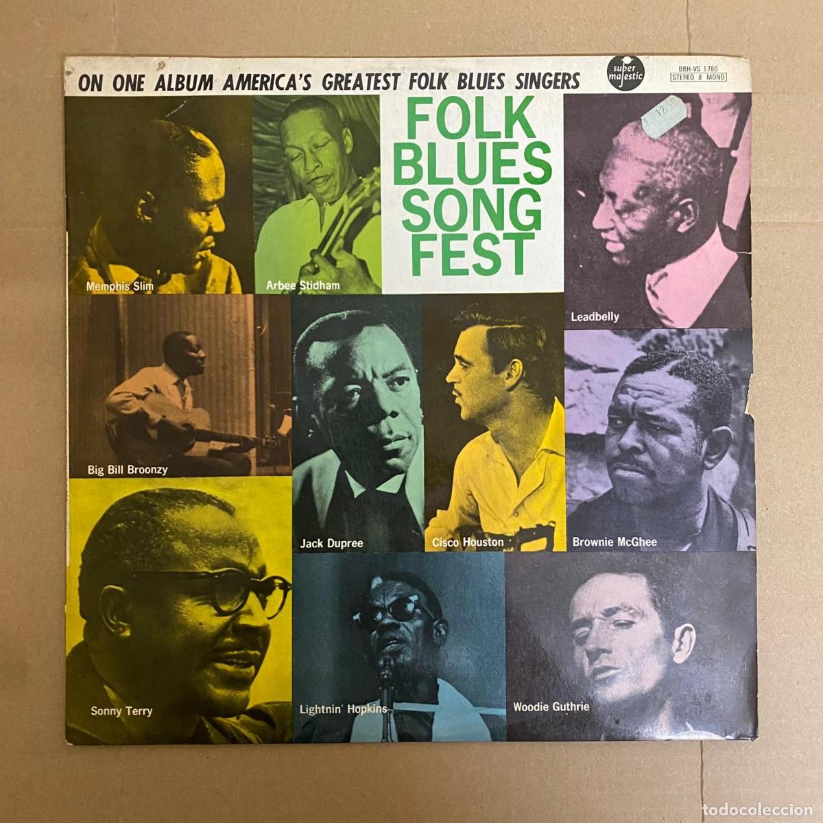 Discos de vinilo: Various &ndash; Folk Blues Song Fest - Foto 1
