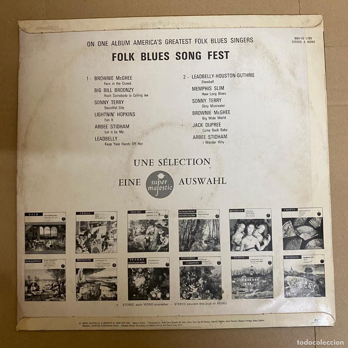 Discos de vinilo: Various &ndash; Folk Blues Song Fest - Foto 2