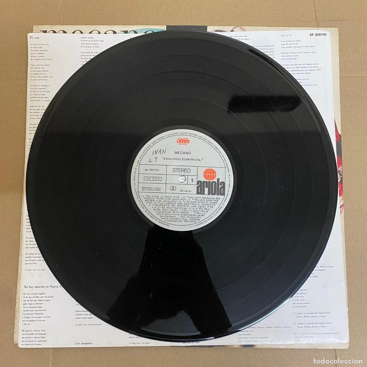 Discos de vinilo: Mecano &ndash; Descanso Dominical - Foto 6