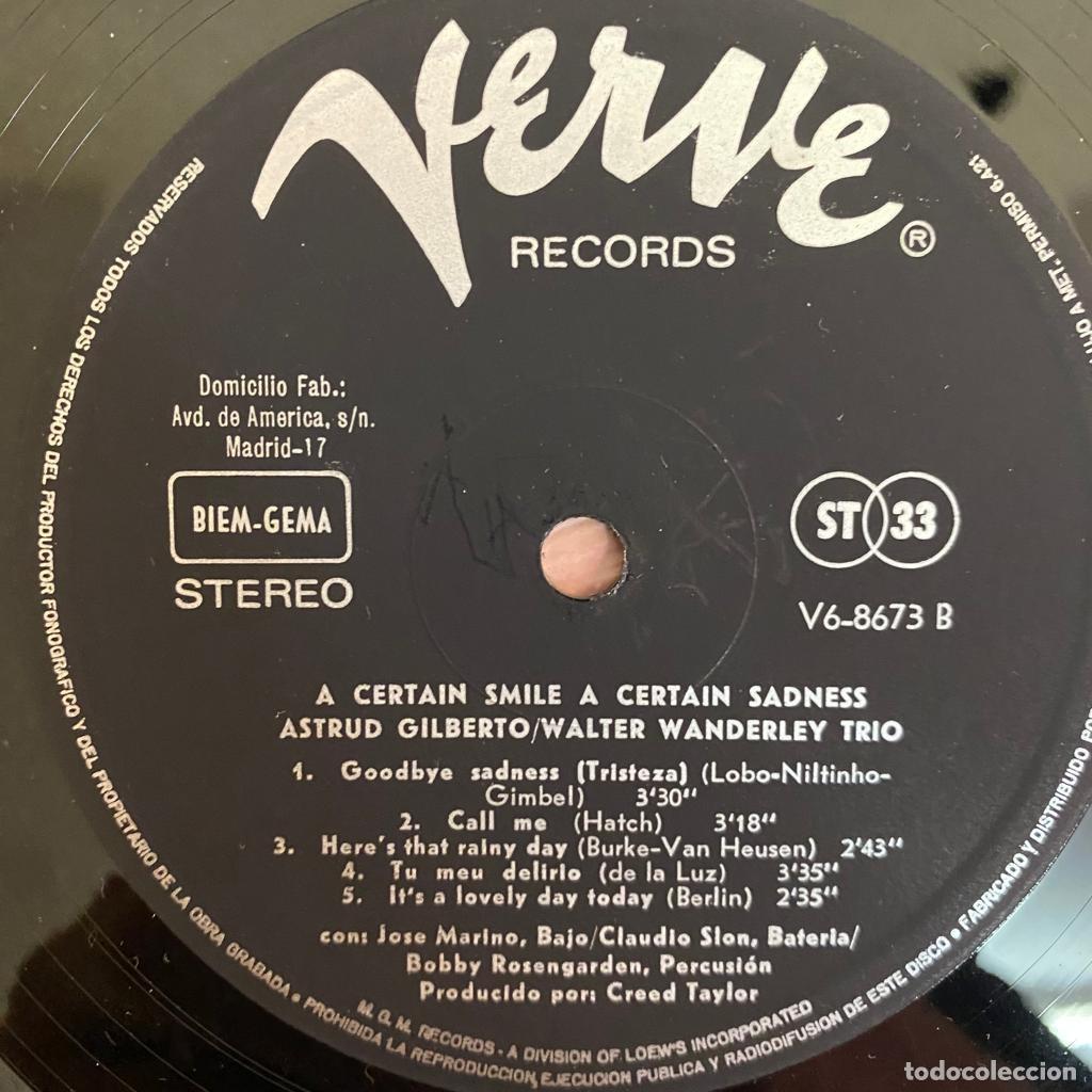 Discos de vinilo: Astrud Gilberto / Walter Wanderley &ndash; A Certain Smile A Certain Sadness - Foto 5
