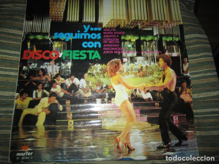 Vinyl records: Y... SEGUIMOS CON DISCO FIESTA LP - ORIGINAL ESPA&Ntilde;OL - MARFER RECORDS 1979 - ESTEREO