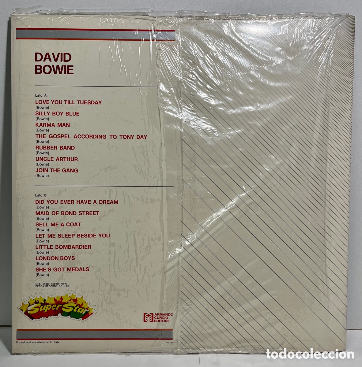Discos de vinilo: David Bowie Superstar Lp 33 Nuovo - Foto 2