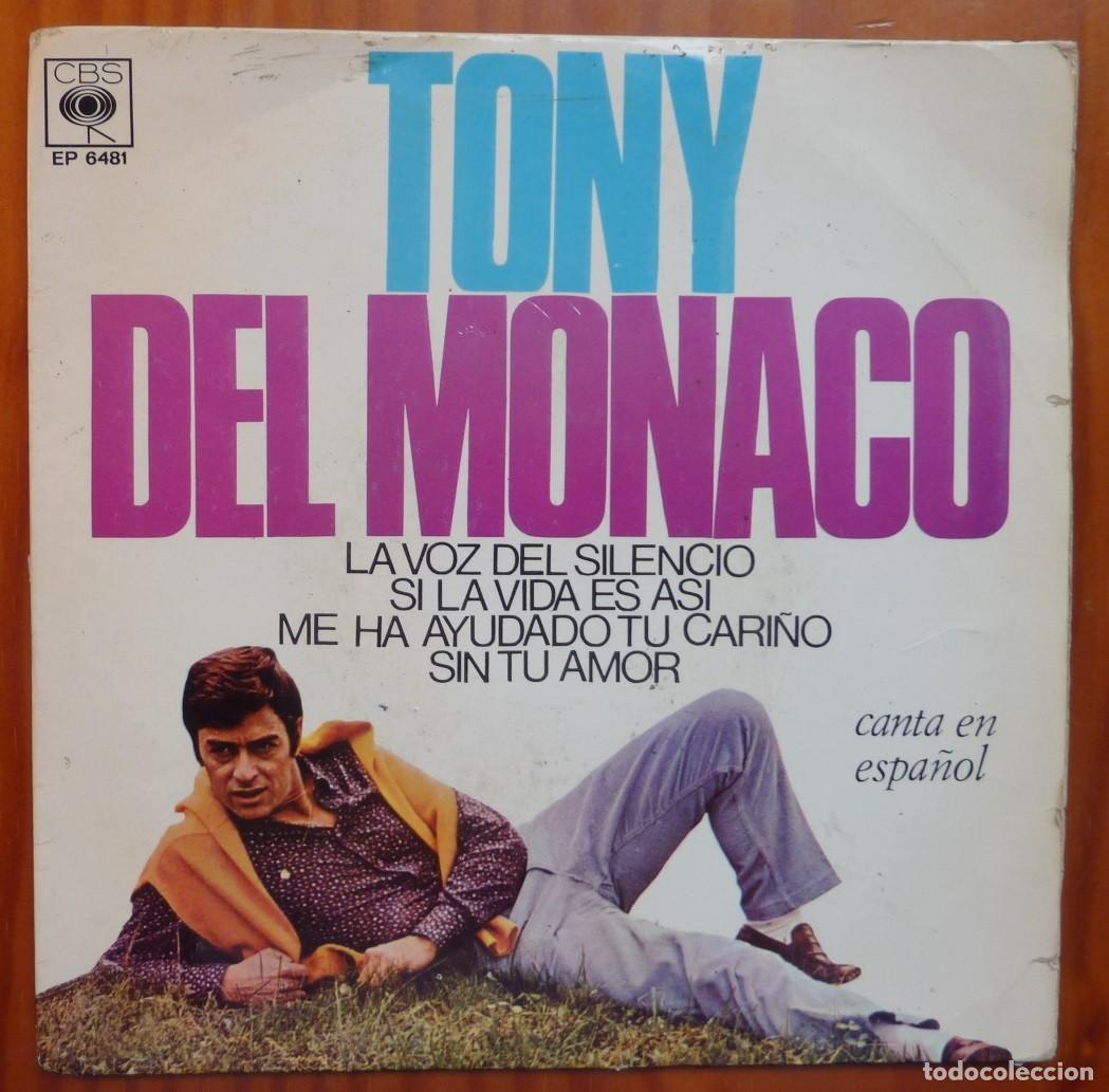 Discos de vinilo: TONY DEL MONACO / LA VOZ DEL SILENCIO+3 / 1968 / EP - Foto 1