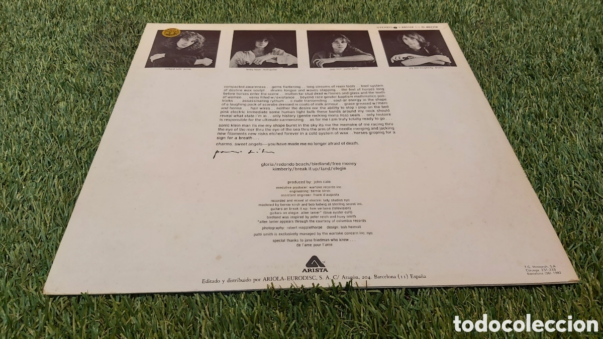 Discos de vinilo: PATTI SMITH. HORSES.ESPA&Ntilde;A 1982. - Foto 2