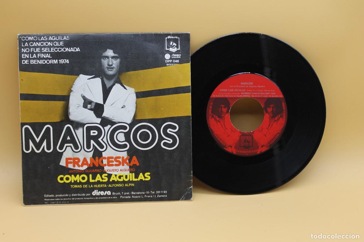 Discos de vinilo: MARCOS FRANCESKA SINGLE MADE IN SPAIN 1974 - Foto 2