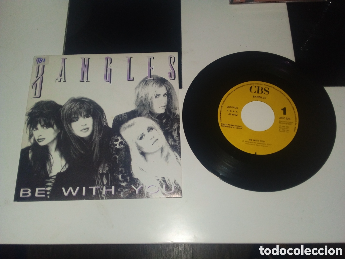 Discos de vinilo: BANGLES - BE WITH YOU - SINGLE - SPAIN - CBS - PROMOCIONAL - LF - - Foto 1
