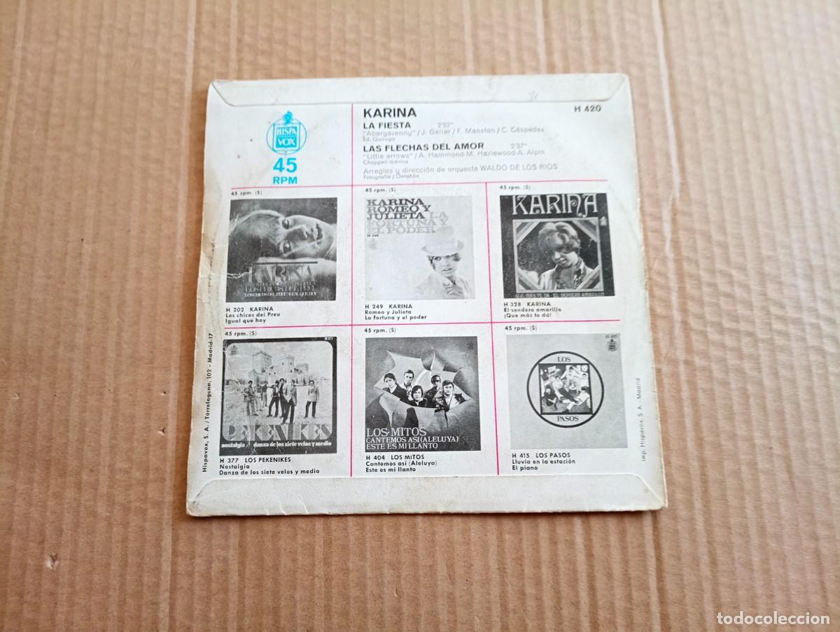 Discos de vinilo: KARINA - LA FIESTA SINGLE 1968 - Foto 4
