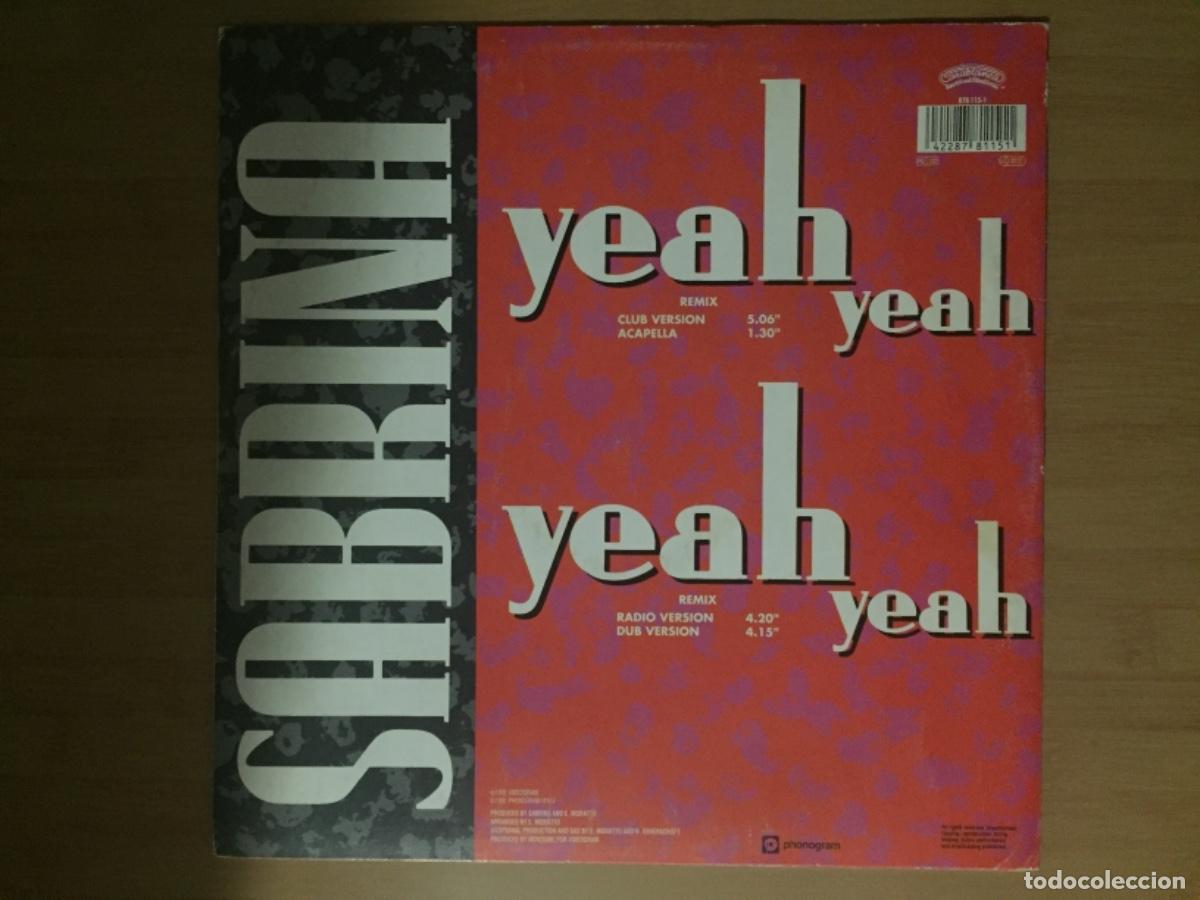 Discos de vinilo: SABRINA. Yeah, yeah. (vinilo maxi 1991) - Foto 2