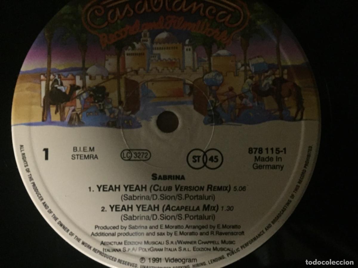 Discos de vinilo: SABRINA. Yeah, yeah. (vinilo maxi 1991) - Foto 3