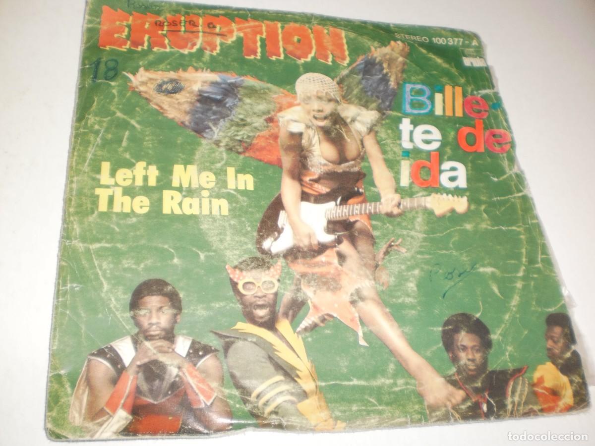 Dischi in vinile: single eruption. billete de ida. left me in the rain. ariola 1978 spain (buen estado)