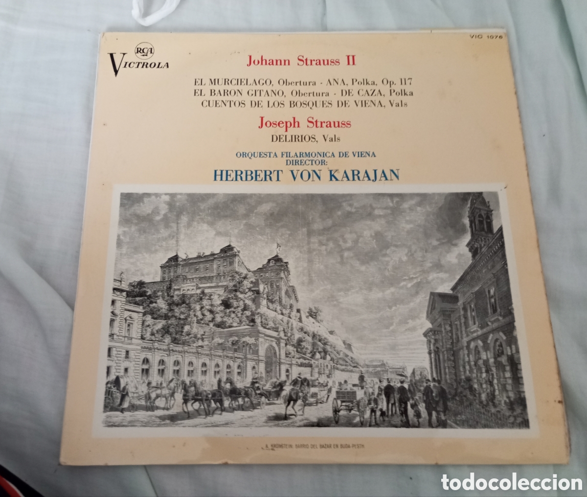 Discos de vinilo: Lp Johann strauss con von karajan - Foto 1