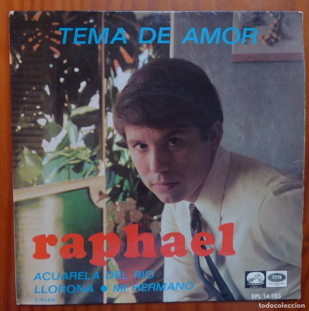 Discos de vinilo: RAPHAEL / TEMA DE AMOR+3 / 1967 / EP - Foto 1