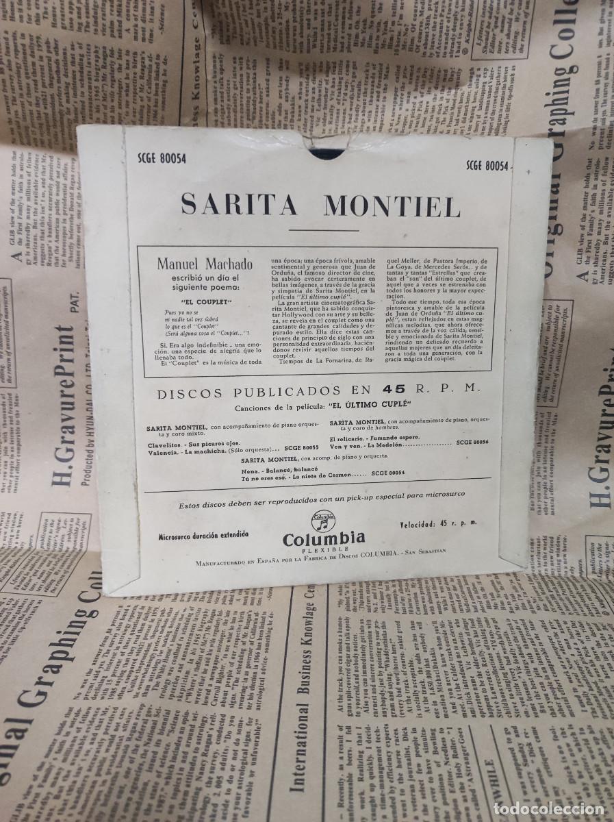 Discos de vinilo: Sarita Montiel &ndash; El Ultimo Cupl&eacute; - Foto 2