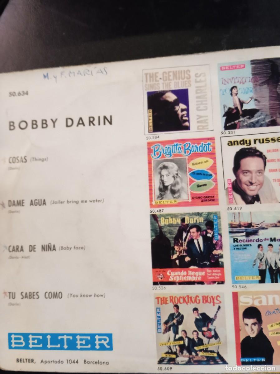 Discos de vinilo: BOBBY DARIN- COSAS. EP ESPA&Ntilde;A. - Foto 2