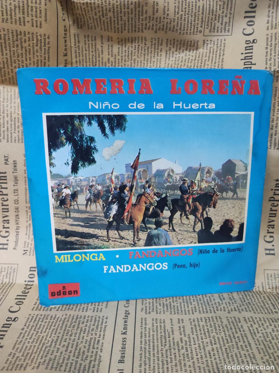 Discos de vinilo: Ni&ntilde;o De La Huerta &ndash; Romeria Lore&ntilde;a - Foto 1