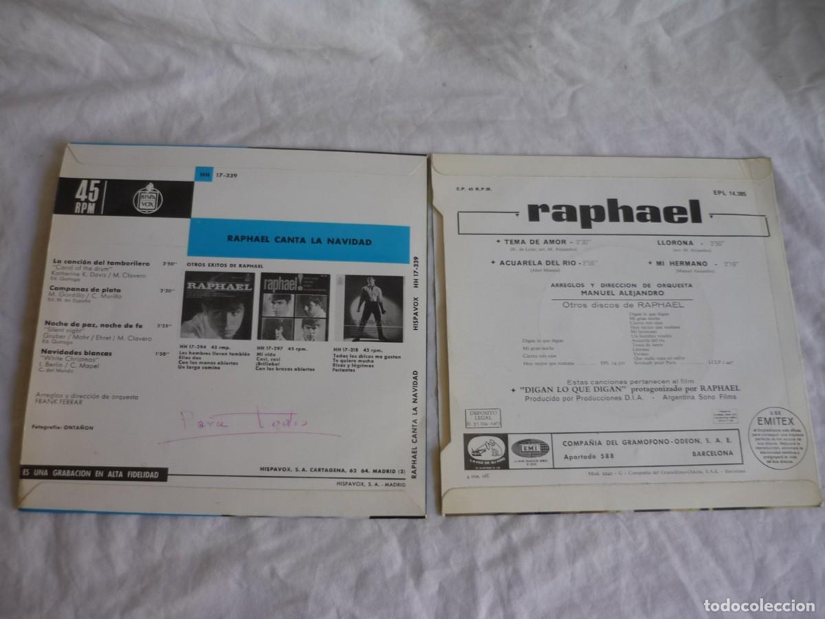 Discos de vinilo: 5 EPs + 1 single de Raphael - Foto 7