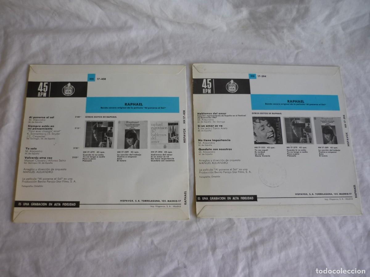 Discos de vinilo: 5 EPs + 1 single de Raphael - Foto 11